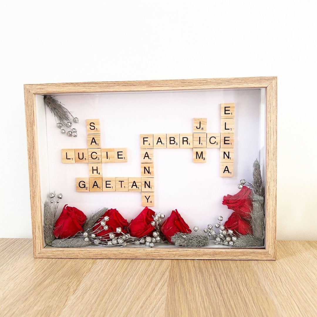 Cadre scrabble personnalisé