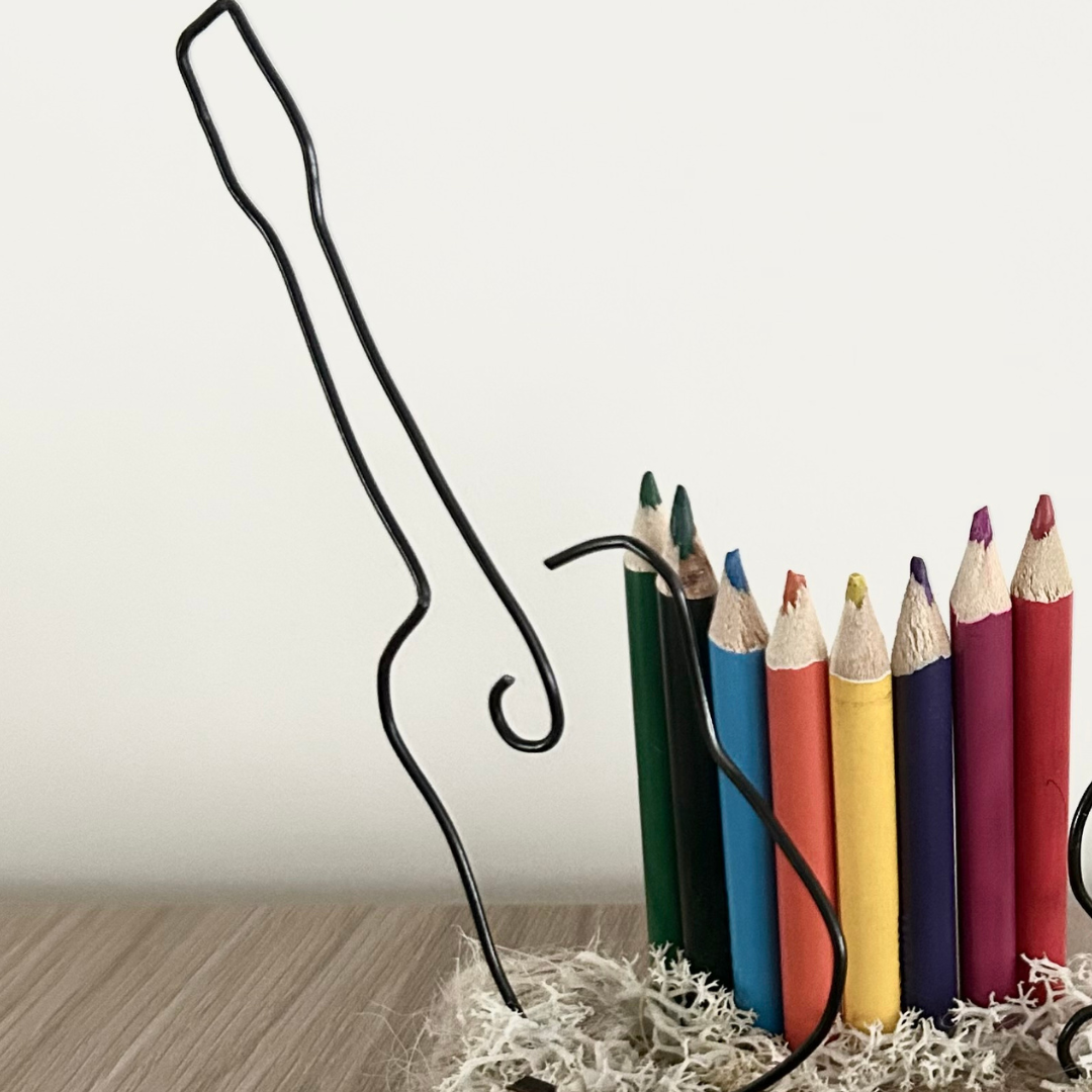 Décoration de Table Mariage – Crayons "Merci" Thème Musique – Pièce Artisanale Personnalisable