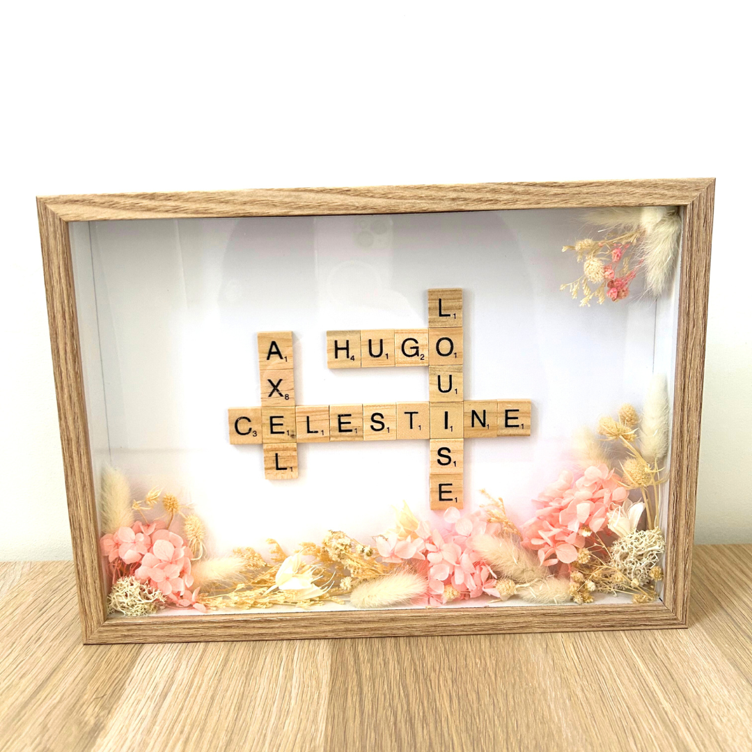 Cadre scrabble personnalisé