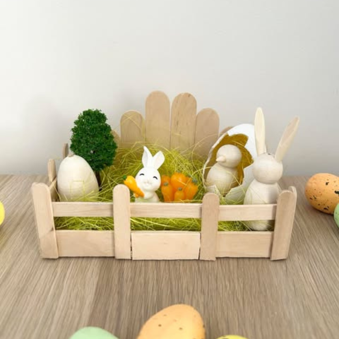 Mini jardin de Pâques – Cadeau enfant avec chocolats et décorations