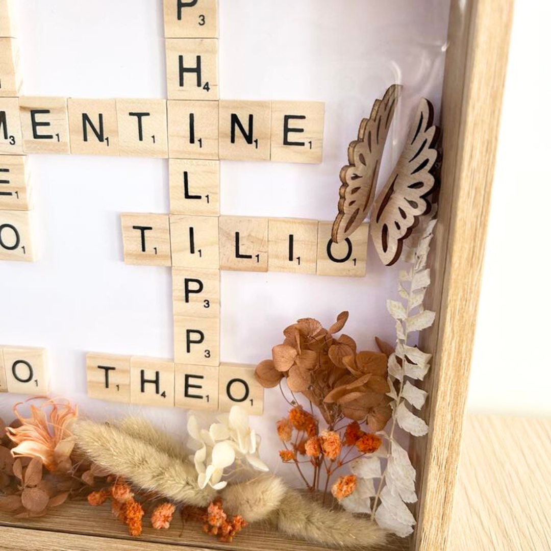 Cadre scrabble personnalisé