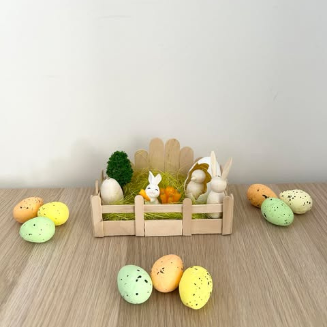 Mini jardin de Pâques – Cadeau enfant avec chocolats et décorations