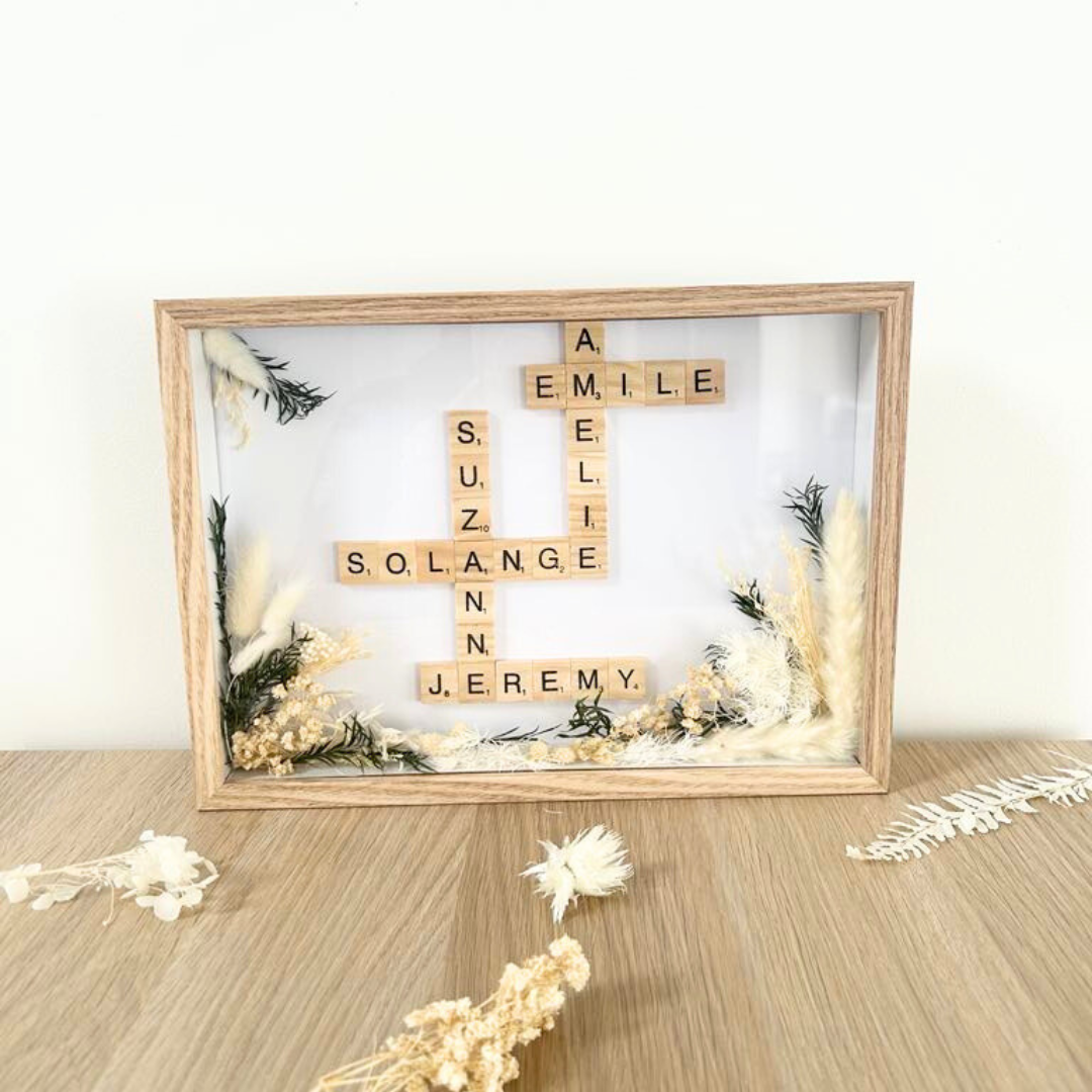 Cadre scrabble personnalisé