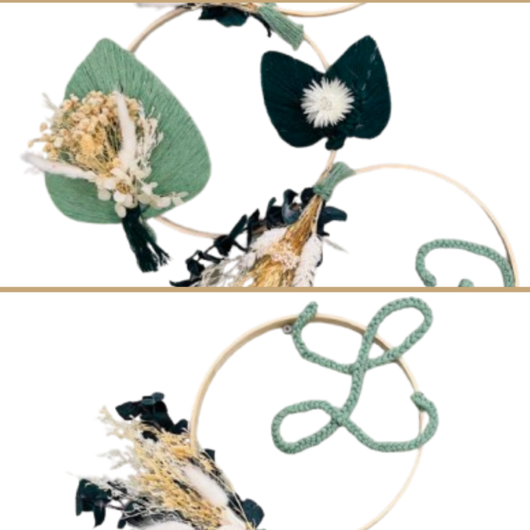 Cadre floral personnalisé – Cadeau de mariage unique et bohème chic