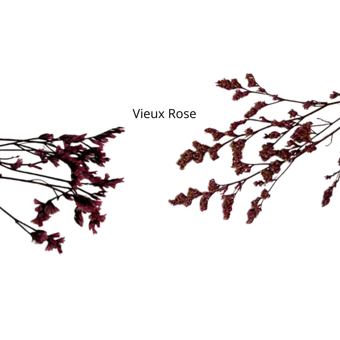 Cadeau invité baptême personnalisé – bouquet fleurs séchées avec prénom ou cœur