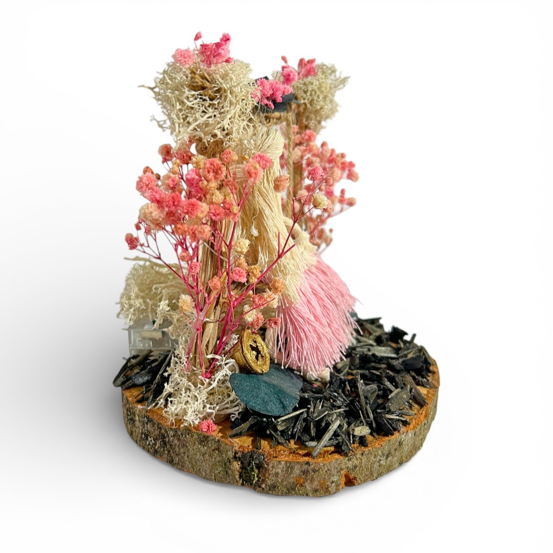 Décoration Lumineuse Fée sur Balançoire – Centre de Table Anniversaire Féérique & Personnalisé