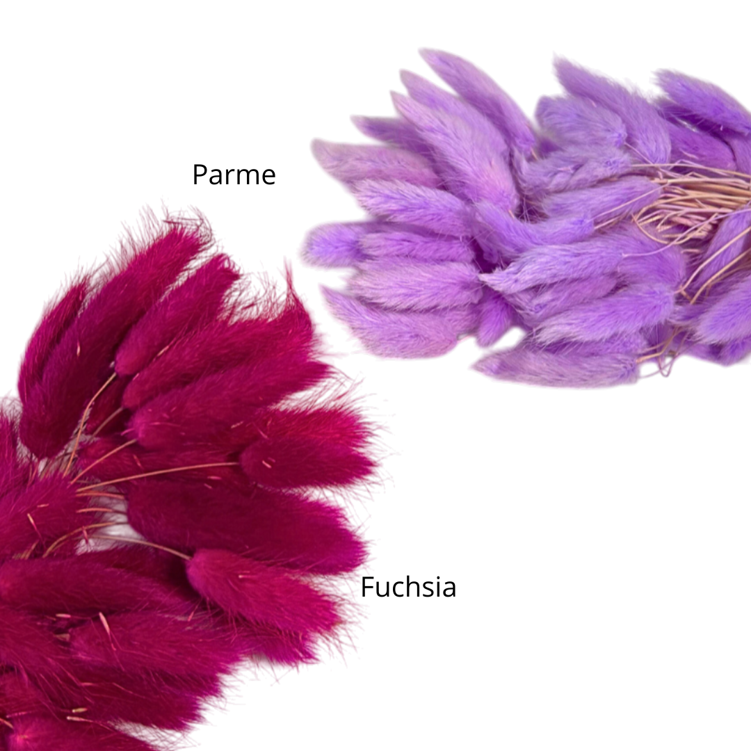 Cadeau invité baptême personnalisé – bouquet fleurs séchées avec prénom ou cœur