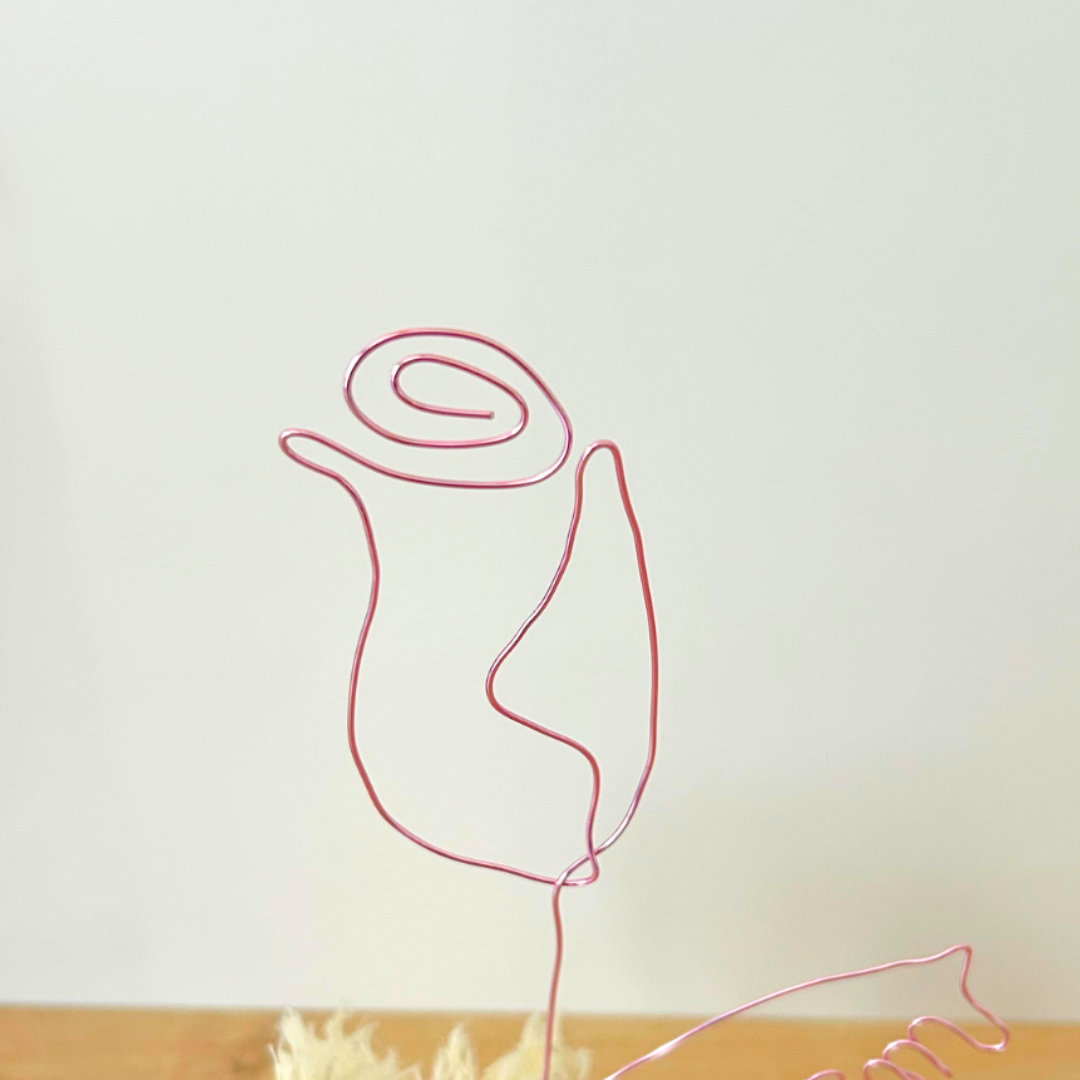 Annonce grossesse originale – bouquet fleurs séchées personnalisé avec message