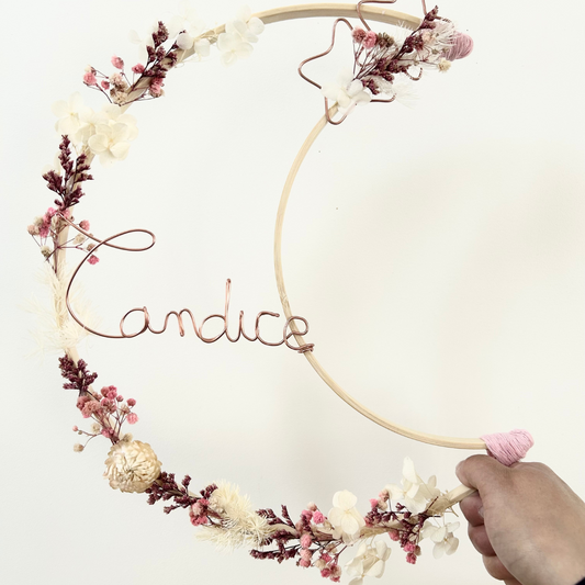 Suspension florale personnalisée – Pour le plaisir d’offrir