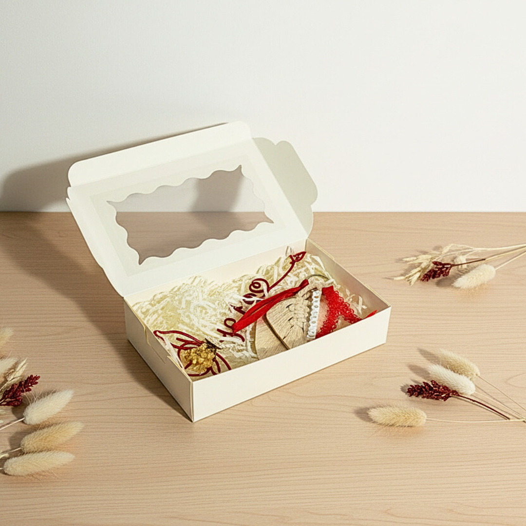 Coffret Cadeau “Je t’aime” – Cœur Ferrero, Composition Florale & Duo Porte-Clé + Marque-Page