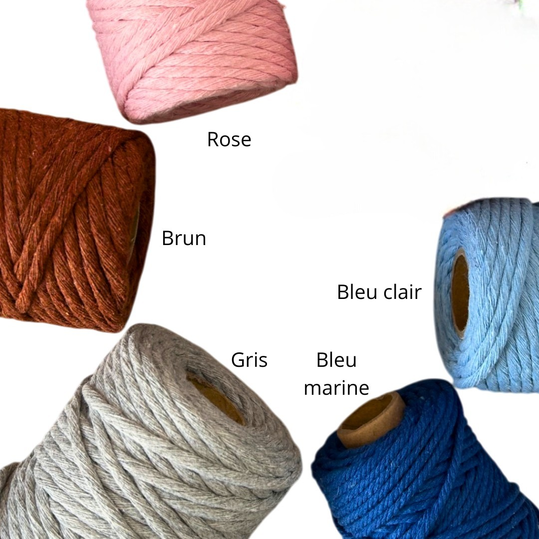 Porte-clé personnalisé macramé – cadeau invités baptême avec prénom