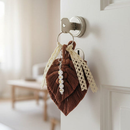 Porte-clés personnalisé macramé avec prénom – Cadeau anniversaire adulte