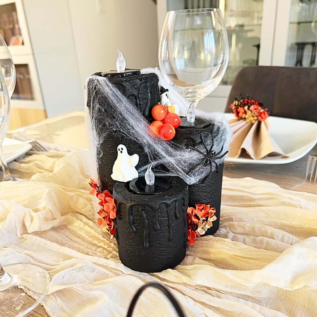 Bougeoir Halloween – Décoration de Table Effrayante et Originale