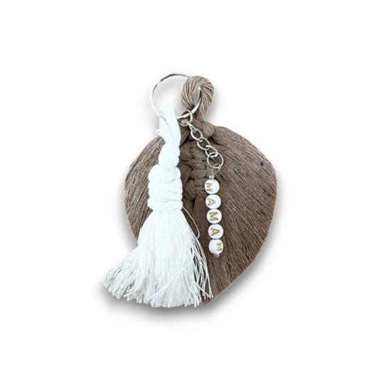 Porte-Clé Macramé Personnalisé – Cadeau Bohème pour le Plaisir d’Offrir