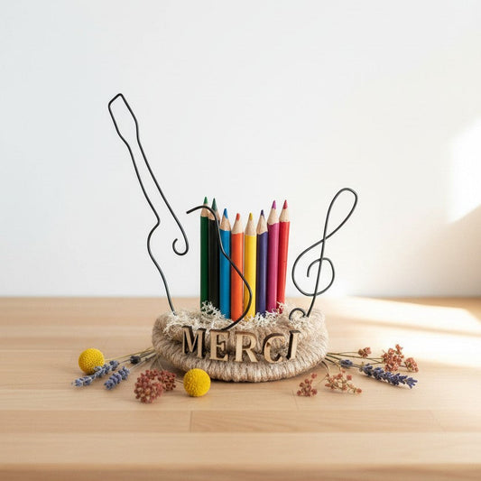Décoration personnalisée fin d’année – Cadeau maîtresse musique