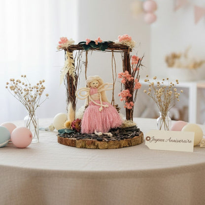 Décoration fée lumineuse personnalisée – cadeau enfant féérique fait main