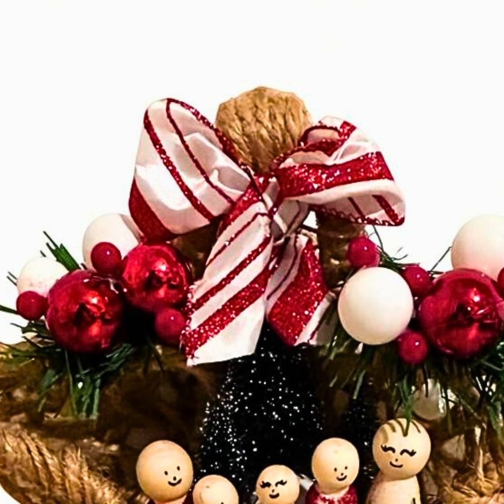 Étoile de Sapin Personnalisée – Décoration Artisanale en Jute (30×24 cm)