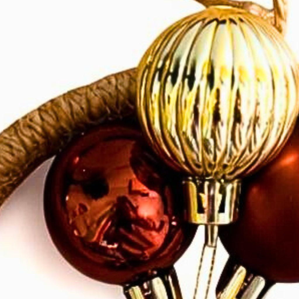 Suspension de Noël Personnalisée – Cercle en Bambou 10 cm