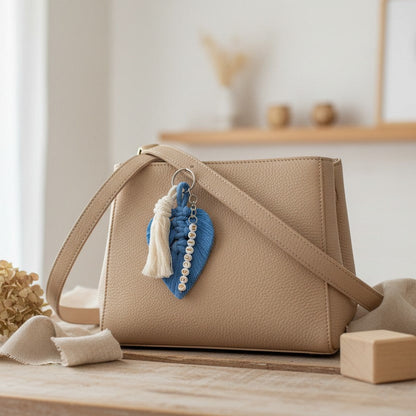 Porte-clé personnalisé macramé – cadeau maîtresse, ATSEM, nounou fin d’année