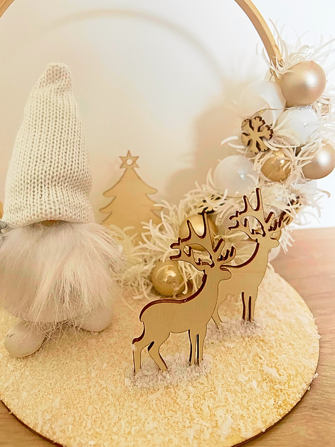 Décoration Lumineuse de Noël – Gnome, Cerfs & Boules de Noël