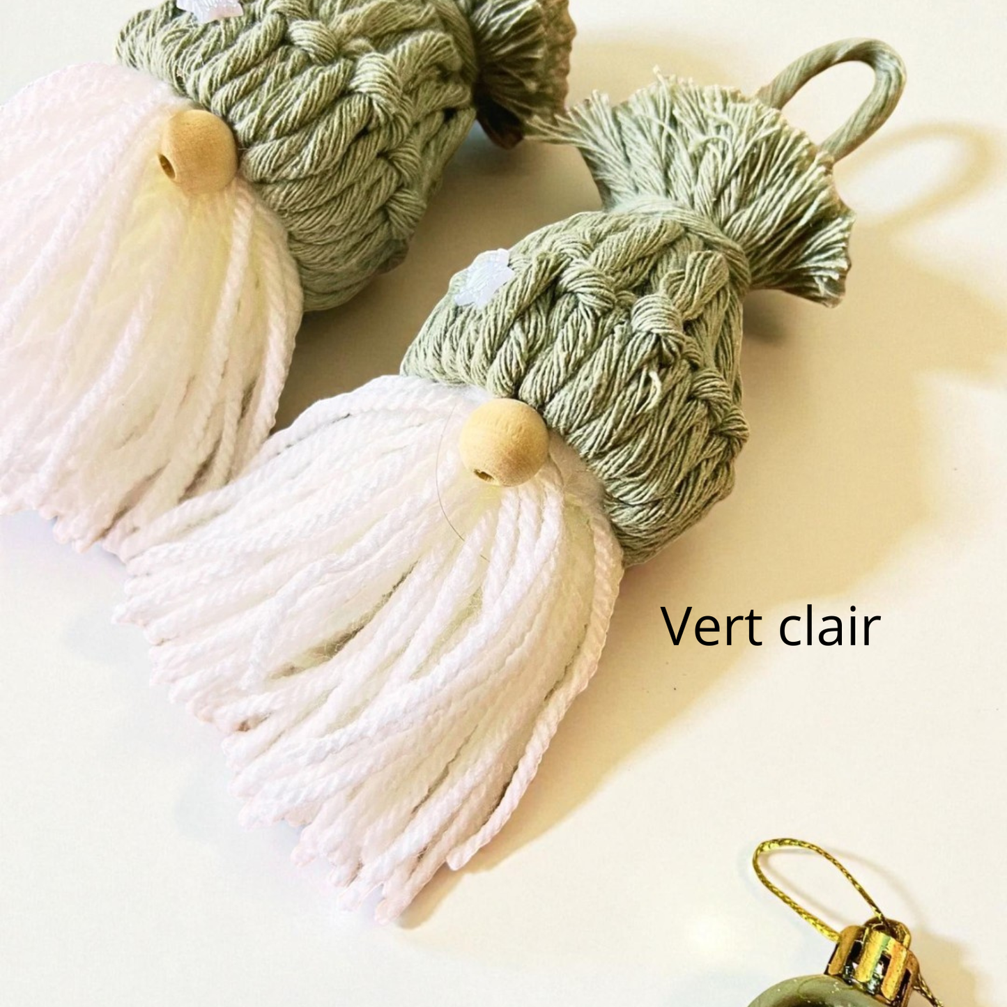 Coffret de Noël – Lot 2 Gnomes et 1 Ange en Macramé