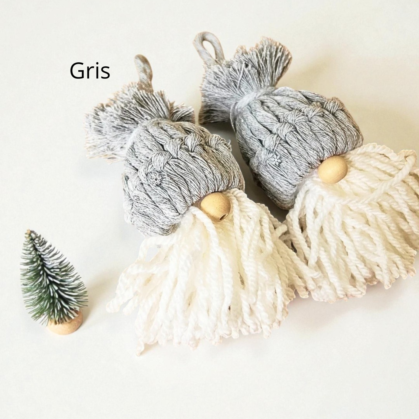 Coffret de Noël – Lot 2 Gnomes et 1 Ange en Macramé