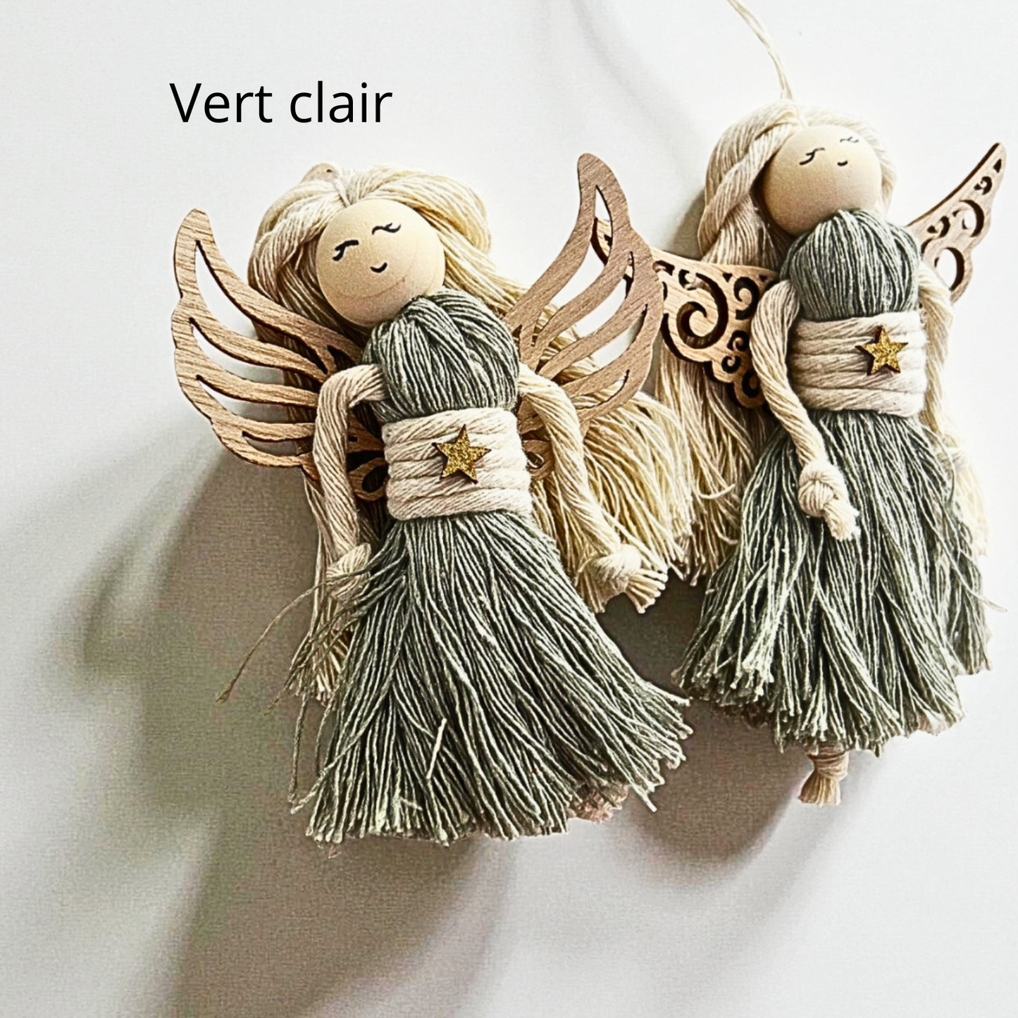 Coffret de Noël – Lot 2 Gnomes et 1 Ange en Macramé