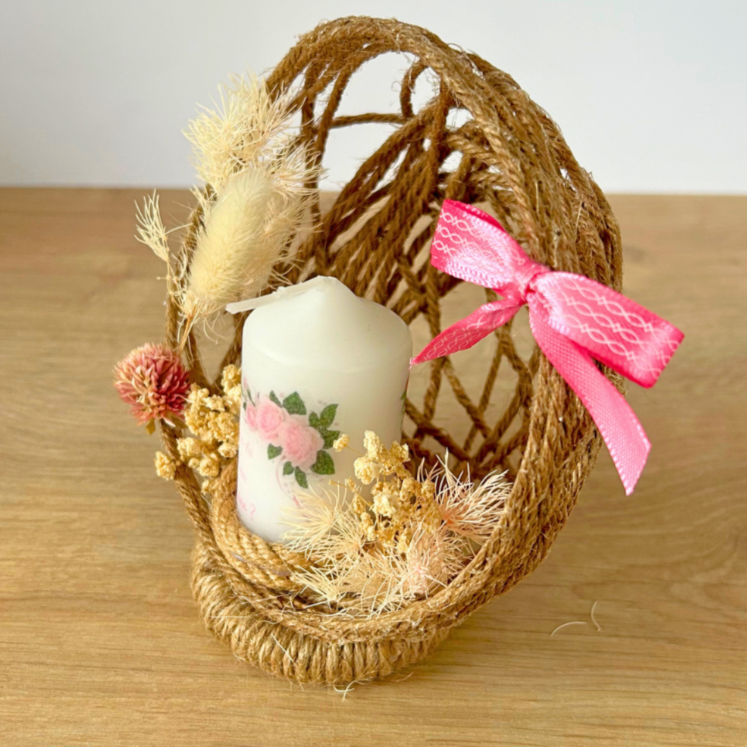 Annonce grossesse originale avec bougie personnalisée – cadeau surprise future mamie, marraine
