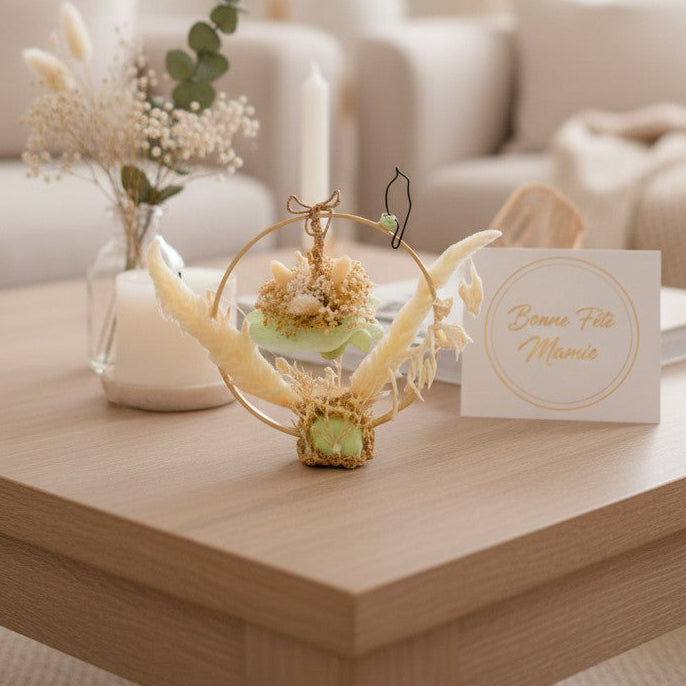 Composition florale personnalisée – Cadeau Fête des Grands-Mères