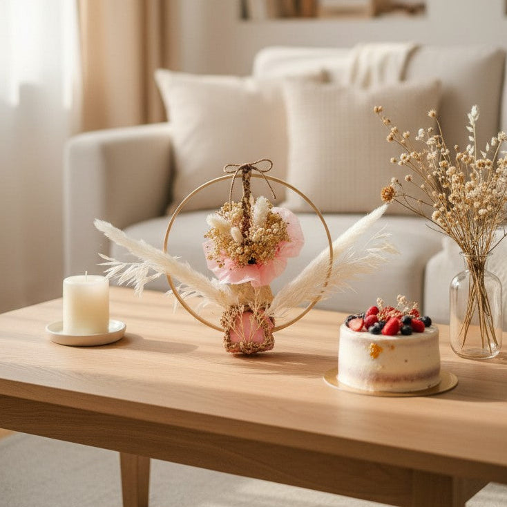 Composition florale personnalisée – Cadeau d'anniversaire