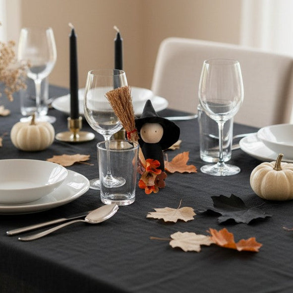 Figurine Sorcière d’Halloween – Déco de table artisanale