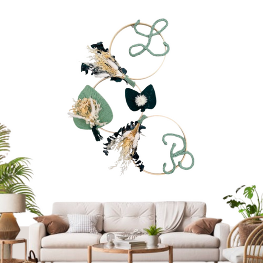 Cadre floral personnalisé – Cadeau unique pour la fête des grands-mères