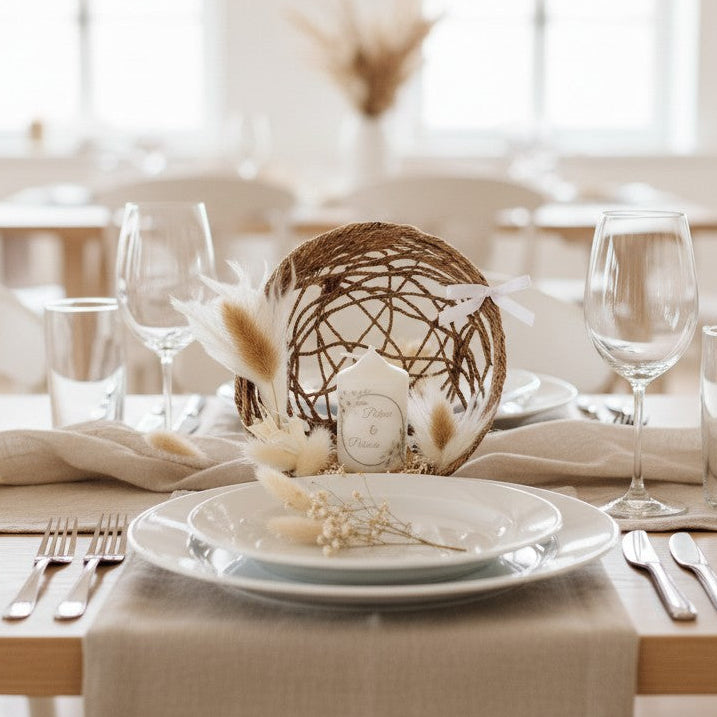 Cadeau invité mariage personnalisé avec bougie – souvenir unique et fait main