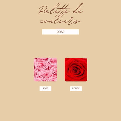 Composition florale mariage – roses éternelles cadeau pour les mariés