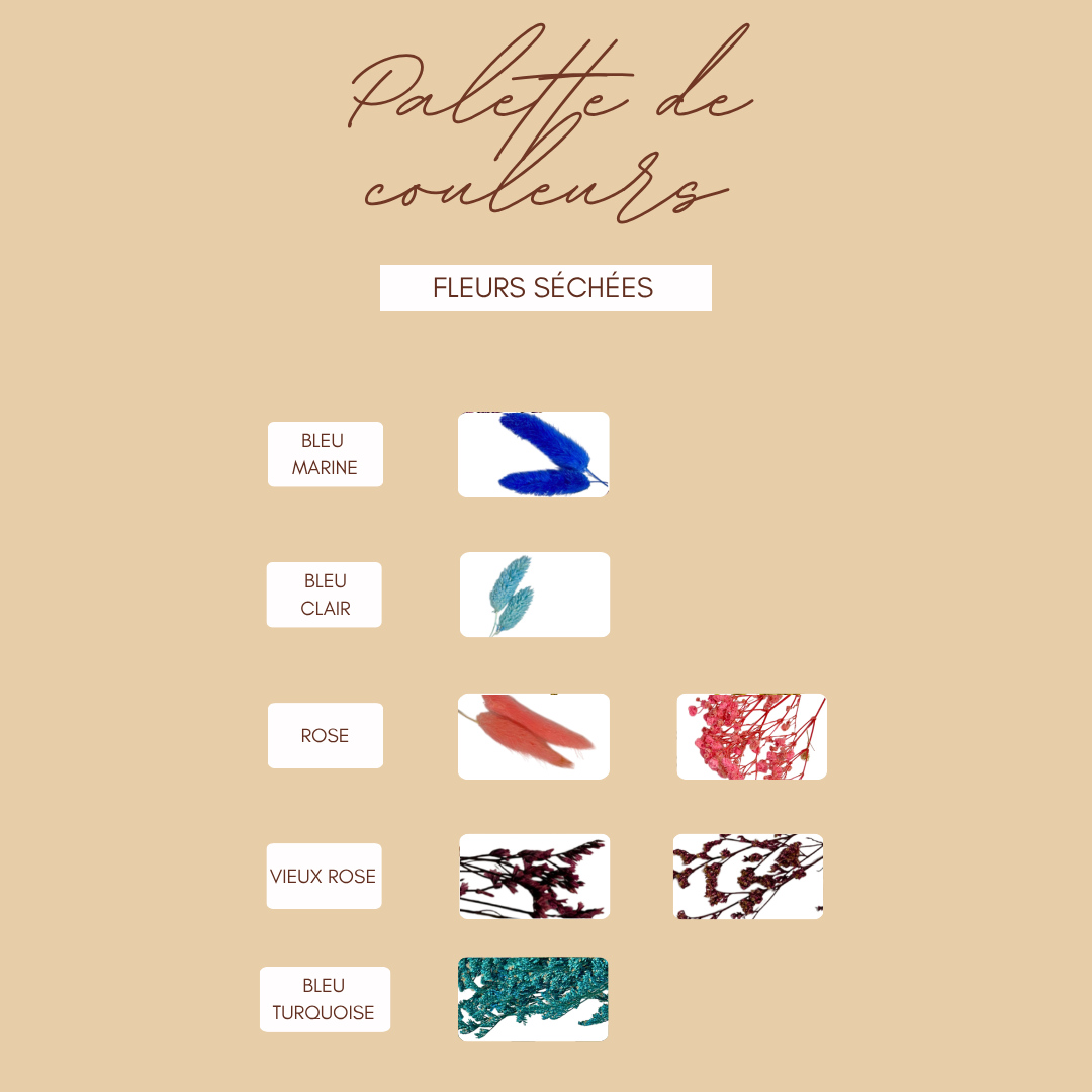 Cadre Scrabble personnalisé avec prénoms et fleurs séchées – cadeau personnalisé fait main