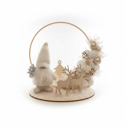 Décoration Lumineuse de Noël – Gnome, Cerfs & Boules de Noël